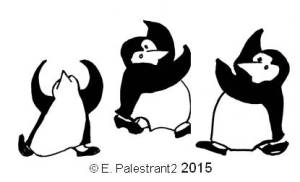 three penguins